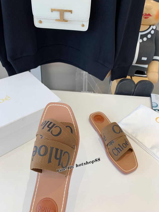 Chloe克洛伊2022春夏最新款拖鞋女士涼拖鞋 dx3639